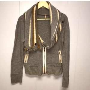 Free People Wool Grey Sweater